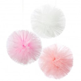 Rola tulle alb 90m