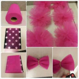 Rola tulle alb 90m