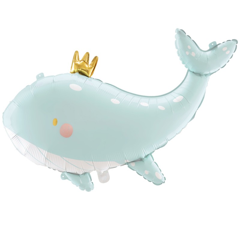 Balon balena, baby blue whale 93x60cm