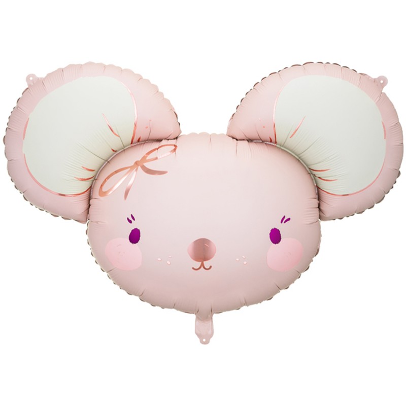 Balon soricel, baby pink mouse 96x64cm