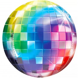 Balon folie Glob Disco color Orbz 60cm