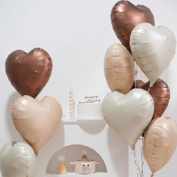 Balon Folie Inima Satin Nude 45cm