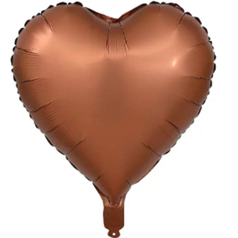 Balon Folie Inima Satin Ciocolata