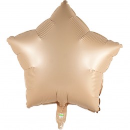 Balon Folie Stea Satin Nude 45cm
