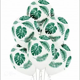 Baloane latex frunze tropicale 30cm 10buc