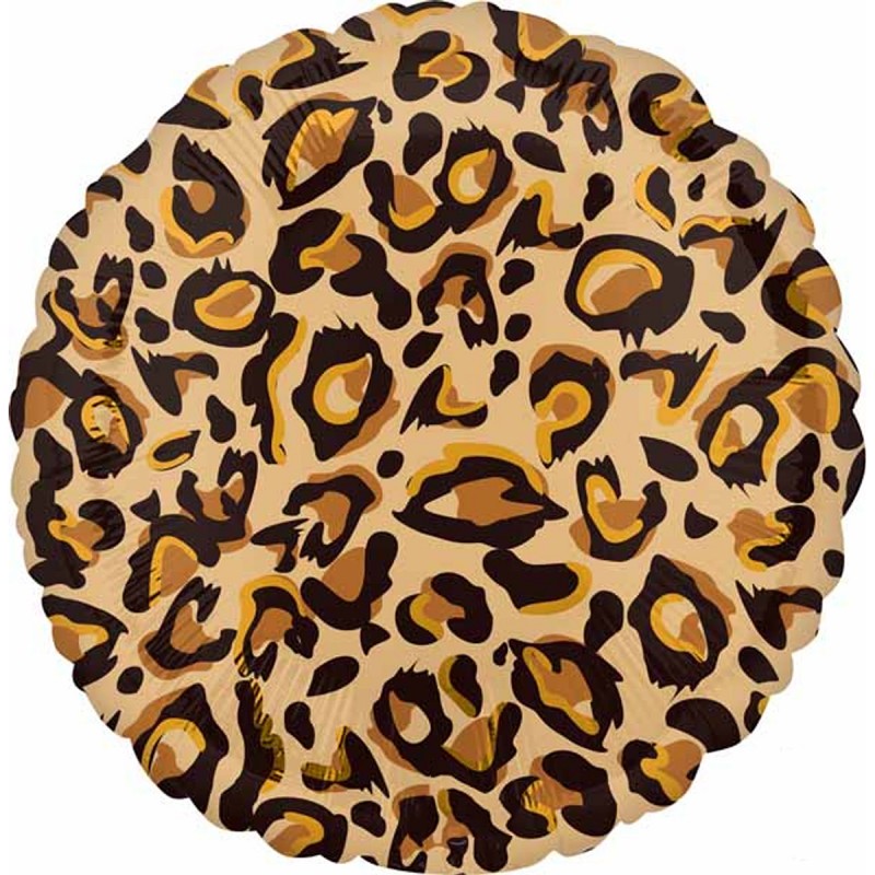 Balon folie rotund Animal Print - Leopard