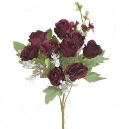Trandafir | flori artificiale grena 5 fire 30cm