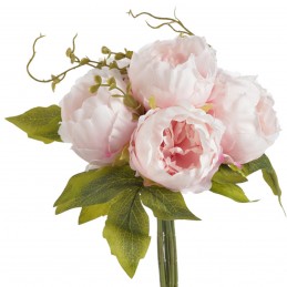 Bujori Roz | Flori Artificiale 6 fire 30cm