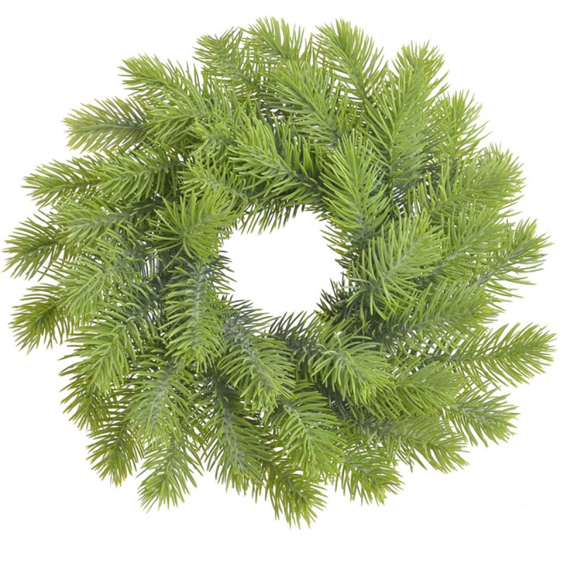 Coronita brad artificial verde 22 cm