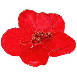 Floare de Craciun rosie | Craciunita Artificiala 21cm