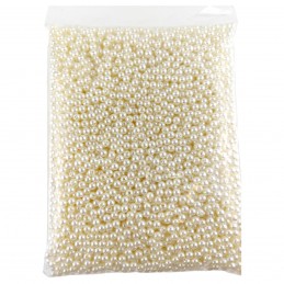 Margele Plastic Perle 6mm Crem 500g cu gaura