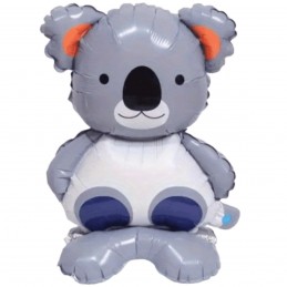 Balon Folie Figurina Urs Koala, cu stativ 3D 41cm