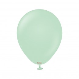 Baloane Latex Kalisan Macaron Mint 13cm, 100buc Baloane Latex Kalisan Macaron Mint 13cm, 100buc