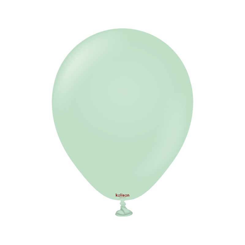 Baloane Latex Kalisan Macaron Mint 13cm, 100buc Baloane Latex Kalisan Macaron Mint 13cm, 100buc