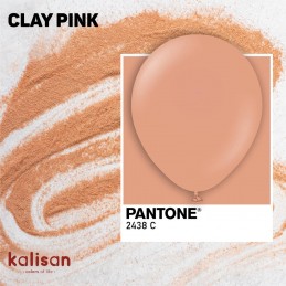 Baloane Latex Kalisan Clay Pink Standard 13cm, 100buc