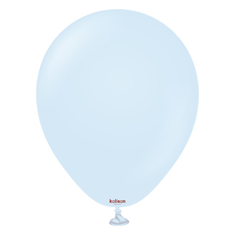 Baloane Latex Kalisan Macaron Blue 30cm, 100buc