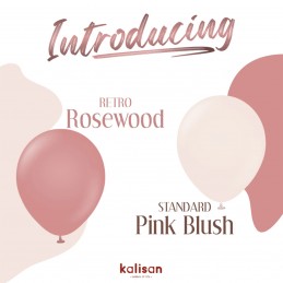 Baloane Latex Kalisan Pink Blush Standard 30cm, 100buc