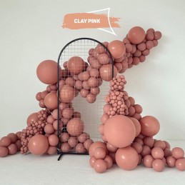 Baloane Latex Kalisan Clay Pink Standard 30cm, 100buc