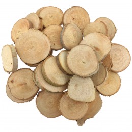 Felii din lemn rotunde, 3-9cm, 30 buc