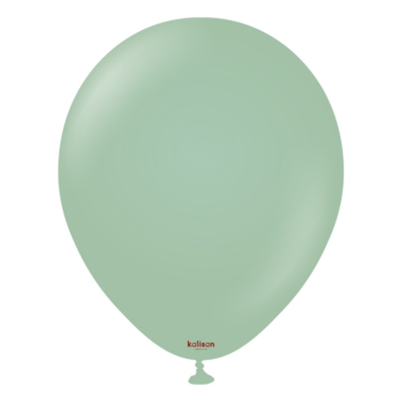 Baloane Latex Kalisan Retro Winter Green 30cm, 100buc