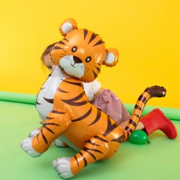 Balon folie tigru, figurina 3D 58cm