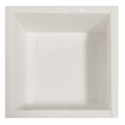 Cutie alba carton 15x15cm cu fereastra glisanta