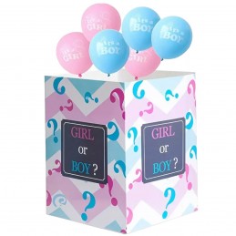 Cutie baloane Gender Reveal, surprise box 40x30x30cm