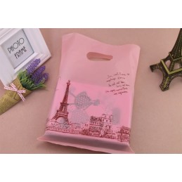 Set 50 Pungute subtiri medii Paris roz