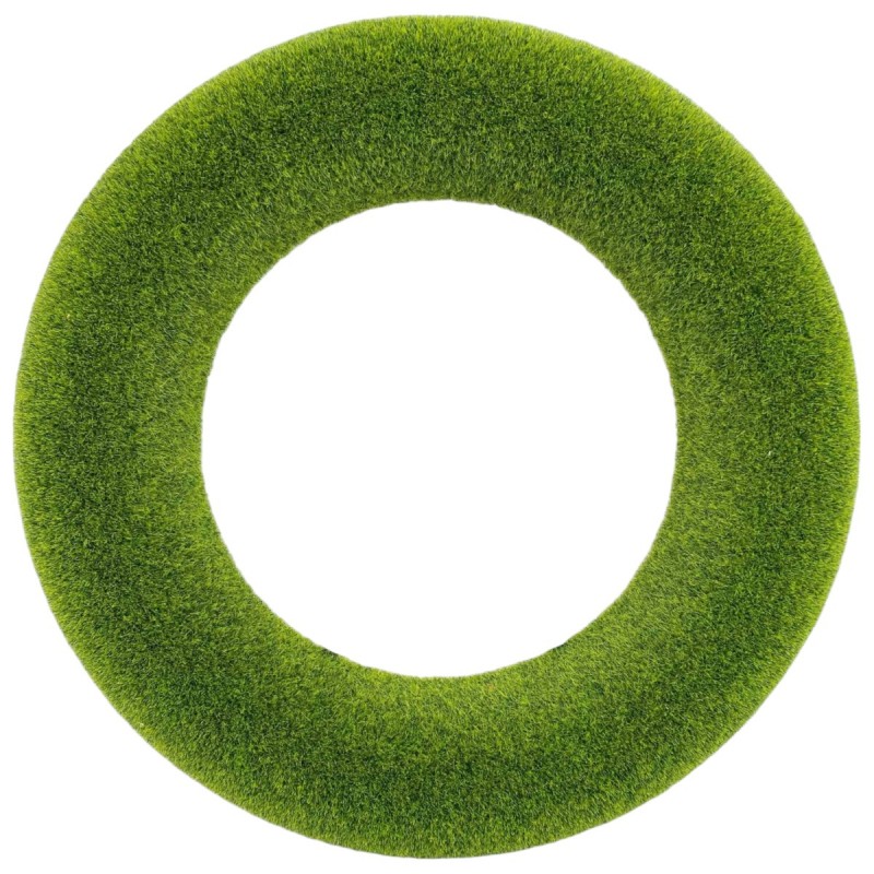 Coronita iarba verde 25cm, inel din polistiren D