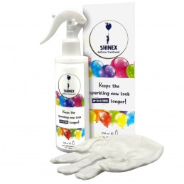 Spray luciu pentru baloane de latex Shinex + manusi