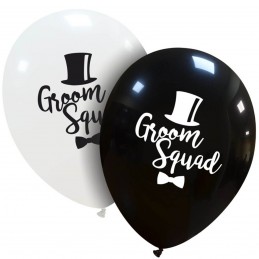 Baloane Groom Squad pentru petrecerea burlacilor, 10 buc