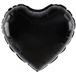 Balon Inima Neagra Pastel 45cm
