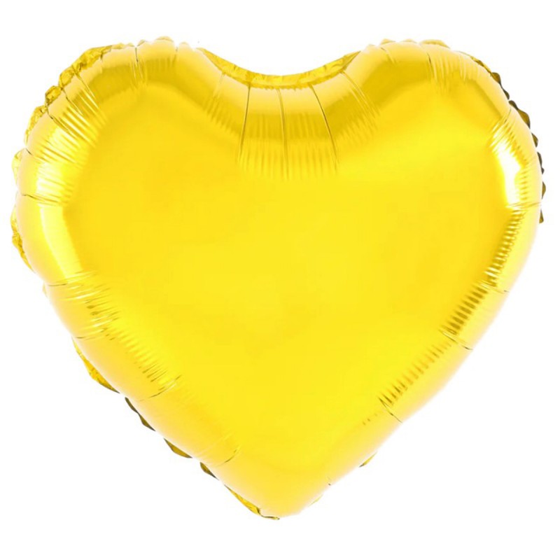 Balon Inima 60 cm Auriu Metalizat