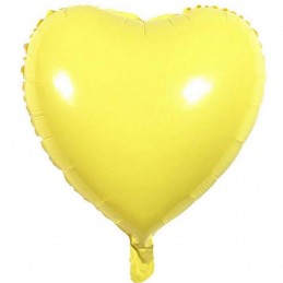 Balon Inima Galbena Macaron 45cm