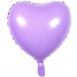Balon Inima Lila Macaron 45cm