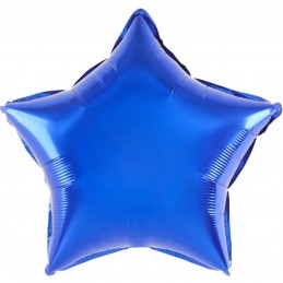 Balon Folie Stea Albastra Metalizata 45cm