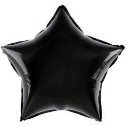 Balon Folie Stea Neagra Pastel 45cm
