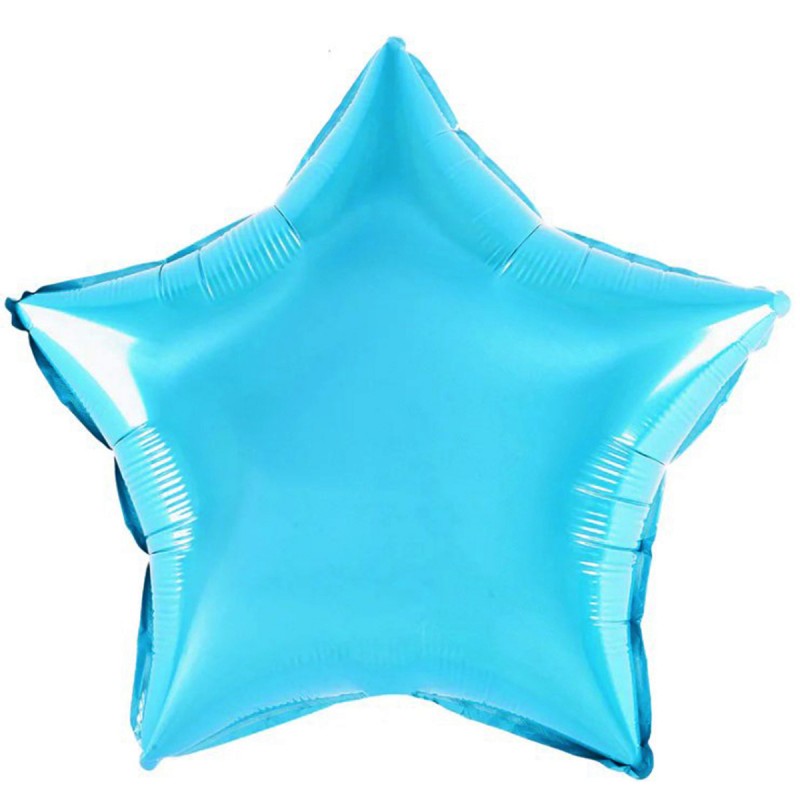 Balon Folie Stea 80 cm Bleu Metalizat