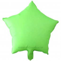 Balon Folie Stea Verde Neon 45cm