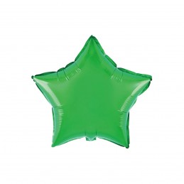 Balon Folie Stea Verde Metalizat 25 cm