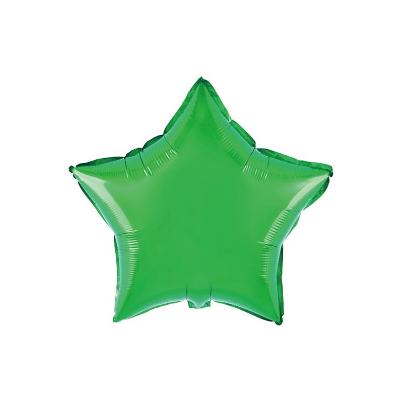 Baloane Folie Stea verde 12cm 10buc