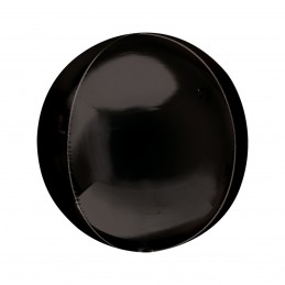 Balon Folie Orbz Negru, Sfera 3D 25cm