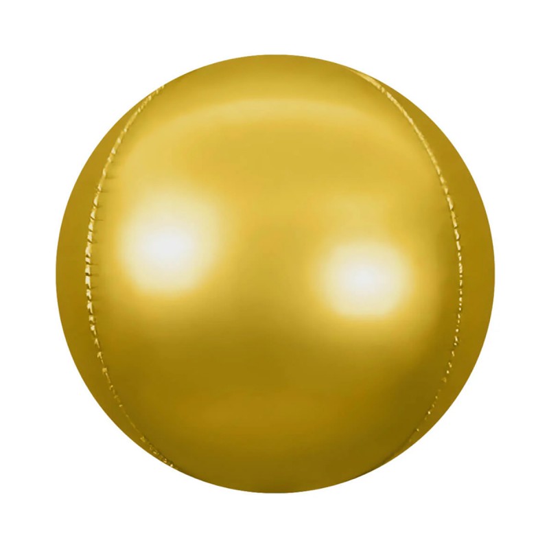Balon Sfera 3D Orbz 25cm Auriu Satin
