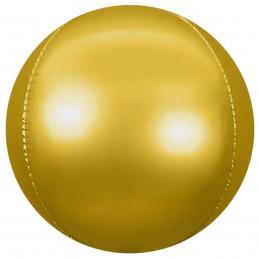 Balon Sfera 3D Orbz 60cm Auriu Satin