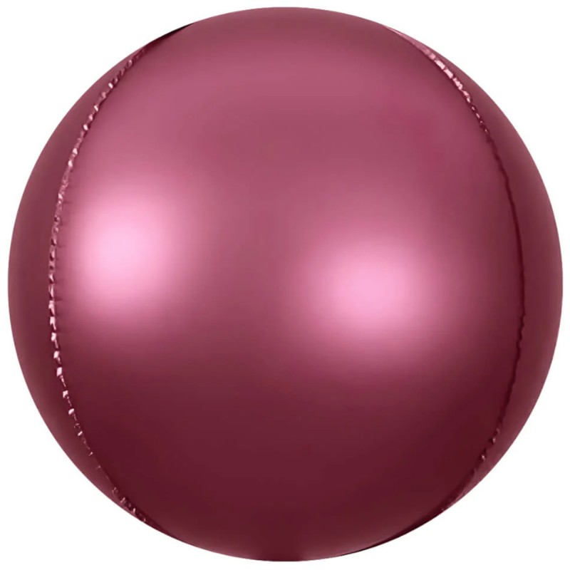 Balon Sfera 3D Orbz 60cm Burgundy Satin