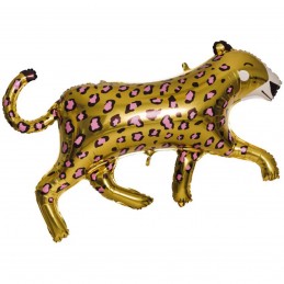 Balon Folie Figurina Leopard auriu 103cm