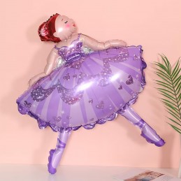 Balon Folie Balerina Mov 100cm