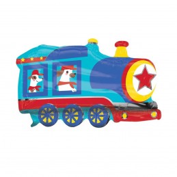 Balon folie mini figurina Locomotiva Tren