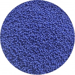 Margele Plastic Albastru Inchis 50g, bilute 3mm
