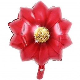 Balon Folie Floare, Gerbera Burgundy 53cm